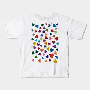 Scattered Hearts Kids T-Shirt